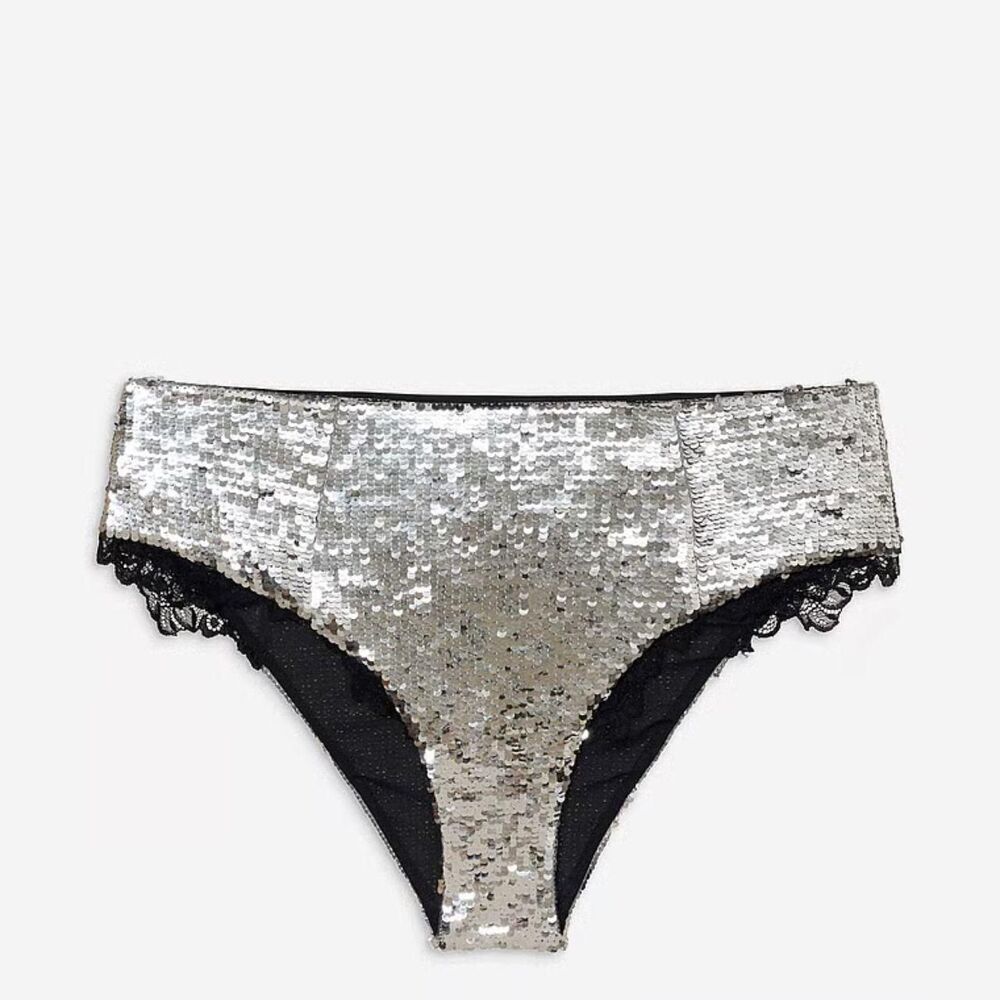 For-love-lemons Women's Silver and Grey Panties